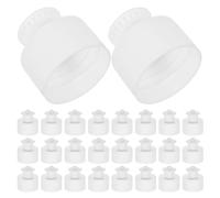 COLLBATH 100 Pièces Bouchons Plastique à Tirage Manuel pour Bouteilles Sportives Couvercles Étanches Résistants Adaptés Au Stockage et Remplissage Liquide