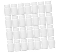 COLLBATH 100 Pièces Bouteille d'emballage de drogue bouteilles d'échantillons en plastique flacons de médicaments pe blanche