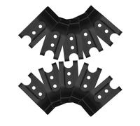 COLLBATH 10Pcs Clip Fermeture Ceinture Clip Ceinturon Pochette Métalliques Easy to Install Strong Grip Single Hole Design for Sheaths Office Table Use