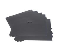 COLLBATH 12 Feuilles de Protection pour Plaques de Cuisson à Gaz Revêtement Antiadhésif en Tissu en Fibre de Verre 27X27Cm Protège Brûleur Cuisine Maison