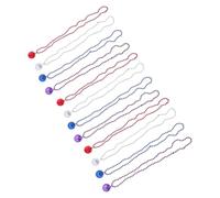 COLLBATH 12 Pièces Collier Disco LED Rétro à Perles pour Fête Dansante | Plastique, Lumières Clignotantes Synchronisées, Visibilité Accrue, Alimentation à Piles, Style Années 70