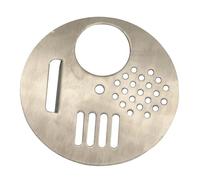 COLLBATH 12 Pièces Lot de Disques Entrée pour Ruche Acier Inoxydable Porte Nid Abeille Ronde Réducteur Entrée Résistant Aux Intempéries Accessoire Apiculture pour Apiculteurs Ventilation et