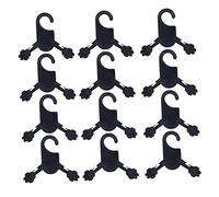 COLLBATH 12 Pièces Porte-cintres pour Animaux De Compagnie Teckel Vêtements Para Transporteur De Chat Chenil pour Chat Cintre pour Animaux De Compagnie Chiens Race Pyjama Déguisements Black