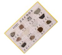 COLLBATH 12 Pièces Spécimens de Roches Minérales Compactes pour Collection Affichage et Enseignement Géologie Outil Portable pour Laboratoire et