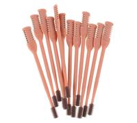 COLLBATH 12 Pièces Tondeuse Poils Nez Manuelle Coupe sans Irritation Sécurité Renforcée Outil Portable pour Hommes et Femmes Épilateur Oreilles et Nez sans Batterie Couleur Chocolat