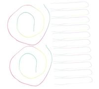 COLLBATH 120 Pièces Hair Ropes For Braids Gradient Soft Braiding Strings For DIY Hair Wrap Accessories Gentle
