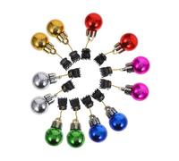 COLLBATH 12pcs Pinces à Barbe Décoratives de Noël en Plastique, Clips Brillants de 2 Cm pour Cosplay Santa, Fixation Sûre et Réutilisable pour Hommes et Grands-pères Couleur Aléatoire
