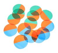 COLLBATH 14 Pièces Colored Lamp Film Sheets Ambient Lighting Tint Circles For Pendant Lamp Bedroom Light Filter Gel For Cozy Atmosphere And DIY Color Diffuser