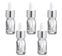 COLLBATH 15 pièces Flacons Pipette Verre Transparent Bouteilles Rechargeables Étanches pour Huiles Essentielles et Aromathérapie Compte-gouttes Portable et Anti-fuite pour Voyage et DIY