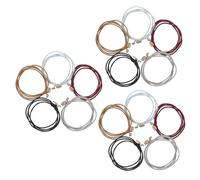 COLLBATH 15 Pièces Hair Ponytail Holders Metal Elastic Bands For Women Teens No-damage High Elasticity Hair Styling Accessories Travel-friendly And Compact