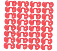 COLLBATH 150 pièces Lunettes Anti-picage pour Poules et Coqs Plastique Rouge Protection Volaille Combats et Picage Accessoires Durables et Faciles à Installer