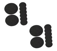 COLLBATH 16 Pièces Coton Encensoir Bol Brûlant Trousse D' Ignifuge Bois D'agar De D' Ignifuges Charbon Boukhur Tapis Ignifuge Feu Sûr Aluminium Black