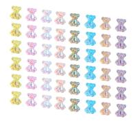 COLLBATH 160 Pièces Décorations Ongles en Résine Ours, Accessoires Nail Art Délicats, Texture Mode, Matériau Abs, Difficile à Décoller, pour Manucure DIY