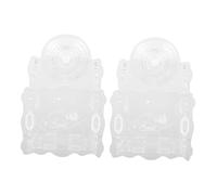 COLLBATH 1ensemble Cupule De Plantation Acrylique pour Aquariums De Support avec Ventouse pour Plantes Aquatiques Et Décoration De Réservoirs Eau