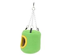 COLLBATH 1pc Parrot Warm Nest Winter Hanging Sleep Bed Creative Pet House (Vert)