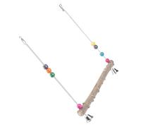COLLBATH 1pièce Jouet pour Perroquet avec Balancelle Et Échelle Accessoire Ludique pour Oiseaux à Grimper Et Mordre
