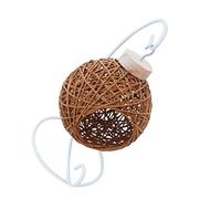 COLLBATH 1pièce Nid Suspendu Papier Rattan Tressé pour Hamster Jouet Respirant Et Douillet pour Animaux De Compagnie