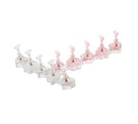 COLLBATH 2 Ensembles Nail Practice Holder Transparent Magnetic Nail Stands Heart Shape Display Art Tools For Salon And Home