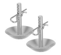 COLLBATH 2 Ensembles Patins de Remplacement Réglables Antidérapants pour Lame Chasse-Neige Base Robuste avec Goupilles de Verrouillage Accessoires Durables pour Tracteur ATV et Utv