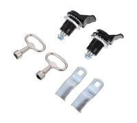 COLLBATH 2 ensembles Serrure à Came Alliage de Zinc Antivol Verrou pour Armoire Électrique et Boîte Publicitaire Lot de Serrures Triangulaires à Clé Installation Sécurisée