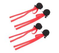 COLLBATH 2 Paires pince à cheveux boulette de viande barrettes à cheveux pinces à cheveux d'anniversaire décorations de cheveux pour les filles rubans de cheveux pour femmes le fer Noir