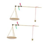COLLBATH 2 Pièces Balance de Cuisine Traditionnelle Échelle Portable Multi Usage pour Médicinales Ingrédients de Pâtisserie Cuisine et Articles de Petite
