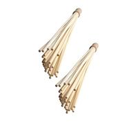 COLLBATH 2 Pièces Bamboo Wood Massage Stick Portable Handheld Tapping Tool For Neck Shoulder Back Leg Muscle Relaxation And Whole Body Therapy