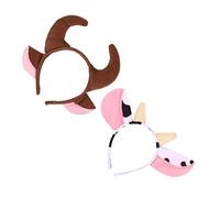 COLLBATH 2 Pièces Bandeau Cheveux Garçon Fille avec de Peluche Accessoires Mode pour Halloween et Noël Tête Doux Cosplay Fête