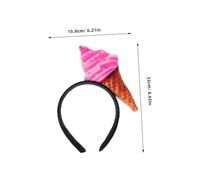 COLLBATH 2 Pièces Bandeau Tête Cornet de Glace pour Cosplay et Fête Accessoires Cheveux Festifs Antidérapants Déguisement Carnaval Adulte