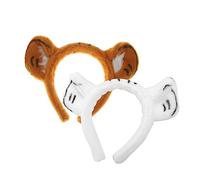 COLLBATH 2 Pièces Bandeaux Oreilles Tigre Doux Accessoires Fête Carnaval Costume Performance