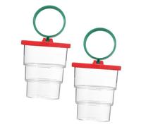 COLLBATH 2 pièces Boîte Observation Insectes Extérieure avec Loupe Claire et Facile à Ouvrir Pour Activités Scientifiques et Exploration Garçon Fille