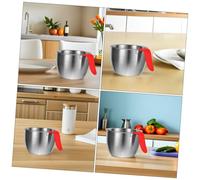 COLLBATH 2 pièces Bol à Fouetter Inox Indestructible avec Poignée Ergonomique Grand Profond Bol Polyvalent pour Préparation de Pâte et Lavage de Légumes et Facile à Nettoyer