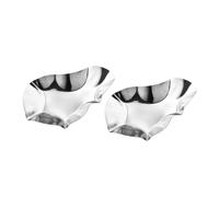 COLLBATH 2 Pièces Bols à Sauce Acier Inoxydable pour Huîtres Résistants Chaleur Empilables et Ergonomiques pour Cuisine Maison et Restauration