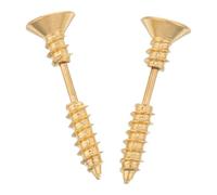 COLLBATH 2 Pièces Boucles D'oreilles Unisexes Bijoux D'oreille Golden