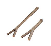 COLLBATH 2 Pièces Branche d'arbre Debout Perroquet Hamster Chinchilla Jouets pour Hamsters Cage à Hamsters décor brochette Bolster Soutien Toy Animal de Compagnie perchoir à Oiseaux en Bois