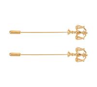 COLLBATH 2 Pièces Broche Épingle Balance Justice pour Costumes Hommes Symbole Équité Métal Doré Accessoire Collier Droit Broche pour Avocat Noël
