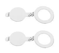 COLLBATH 2 pièces Cache Métallique Cuivre pour Œil de Porte Protection Confidentialité Anti-espionnage Design Élégant et Installation Facile Accessoire Sécurité Maison Lot