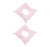 COLLBATH 2 Pièces Couvre-lit De Massage Pour Salon De Beauté Oreiller De Massage Pour Le Visage Oreiller Face Vers Le Bas Avec Trou Doux Pink