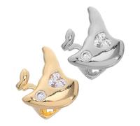 COLLBATH 2 Pièces Décorations mode capuchons à une dent Grille de décorative charme de dent pour accolades grilles buccales pour femmes cuivre