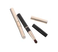 COLLBATH 2 Pièces Double-ended Silicone Lip Brush With Cover For Precise Application And Blending Portable Round And Flat Tips Lipstick Smudge Tool Soft Skin-friendly Makeup Accessory