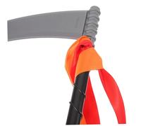 COLLBATH 2 pièces Faux Trident Rouge et Faucille Grise Plastique pour Déguisement Démon Cosplay et Décoration