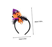 COLLBATH 2 Pièces Halloween Headbands Pumpkin Spider Witch Hat Hair Hoops For Adults And Iron And Cloth Halloween Headdress For Costume Party Dress Up