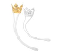 COLLBATH 2 Pièces Hamster Dress Up Crowns with Adjustable Strap Tiara Headwear for Small Animals Including Bunny and Guinea Pig Lightweight Pet Photo Props for Parties and Celebrations