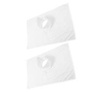 COLLBATH 2 Pièces Housse en Coton Confortable et Facile à Nettoyer pour Table de Massage Trou, pour Soins du Visage et Massages en Institut de Beauté