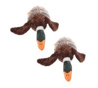 COLLBATH 2 Pièces Jouets Chien Canard Siffleur Résistants pour Chiots et Chiens Petits Moyens Grands Jouets Interactifs pour Jeu Intérieur et Extérieur Stimulation de Instinct de Chasse