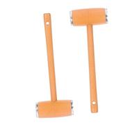 COLLBATH 2 pièces Maillet à Viande de Hêtre Outil de Cuisine à pour Attendrir Steak Bœuf Poulet et Porc Prise Main Ergonomique et Entretien Facile