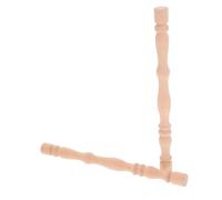 COLLBATH 2 Pièces Maison De Pilier en Bois Décoration Intérieure Piliers Piliers De Colonne Pieds De Table D'appoint Broches Foyer Soutenir Un Pilier Poteau De Balustre 2k20 Pilon Bois Kaki