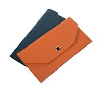 COLLBATH 2 Pièces Mini Budget Envelope Wallet Set Fake Leather Cash Organizer Pouch for Secure Money Storage Portable Clutch-Style Cash Envelope for Women