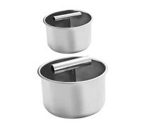 COLLBATH 2 Pièces Outil Manuel pour de Viande Acier Inoxydable Presse à Main Robuste pour Uniformes Facile à Nettoyer pour Cuisine Domestique et Préparation de Repas