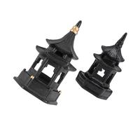 COLLBATH 2 pièces Pavillon Céramique Décoratif Modèle Hexagonal Réaliste pour Jardin Bonsaï et Décoration de Terrarium Ornement de Table et Élégant